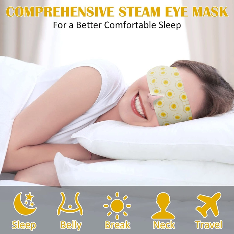 Bluenjoy Customized Colorful Self-Heat Eye Mask Steam Sleep Mask